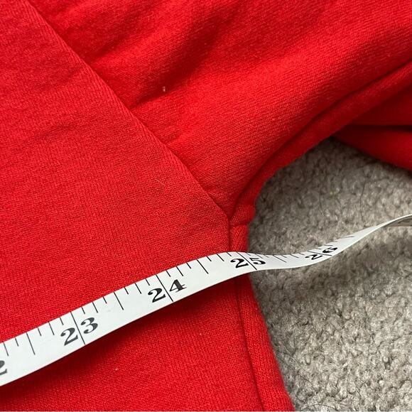 GINNIS GIRL Red and Black Reindeer Express Embroidered Pullover Sweatshirt Large - Picture 6 of 8